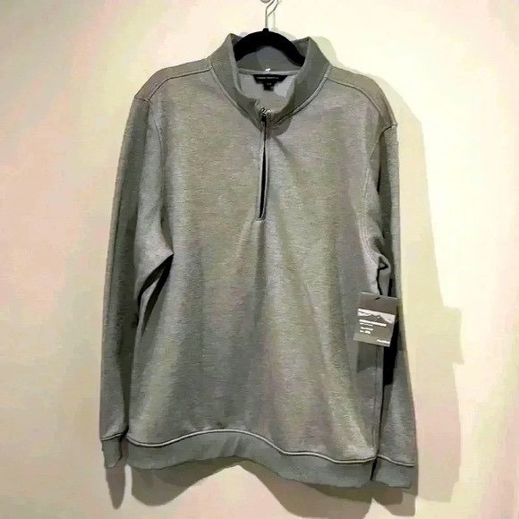 Urban Frontier NEW Mens 1/4 Quarter Zip Sweatshirt Gray Size XXL Casual Active - Picture 2 of 16